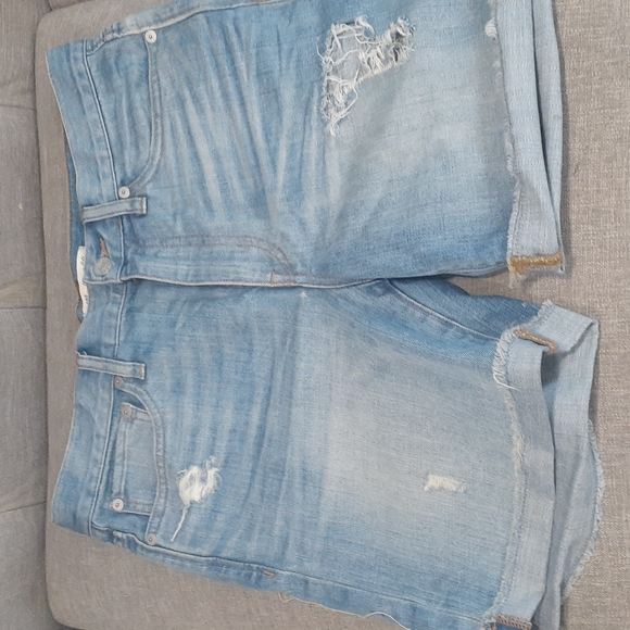 Madewell Pants - Madewell cuff jeans shorts size 25